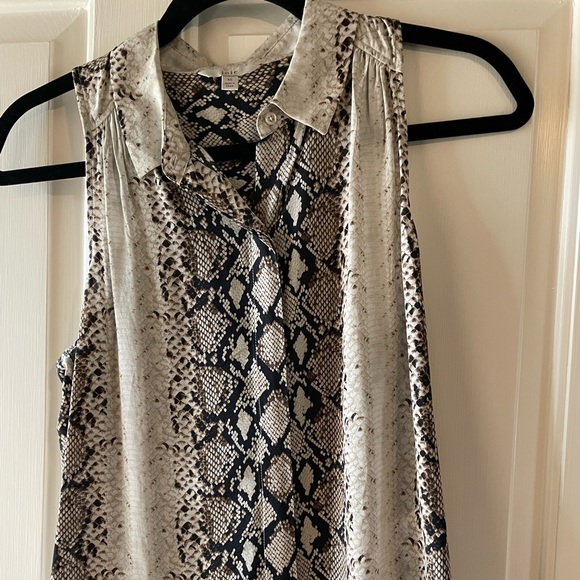 NWOT Joie Branka Python Snake Print Sleeveless XS Top - Picture 2 of 6